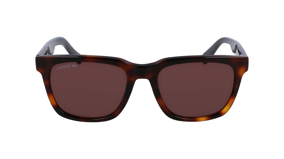 Sonnenbrillen Lacoste L996S (214) farbe havana form rechteckig gläser brown