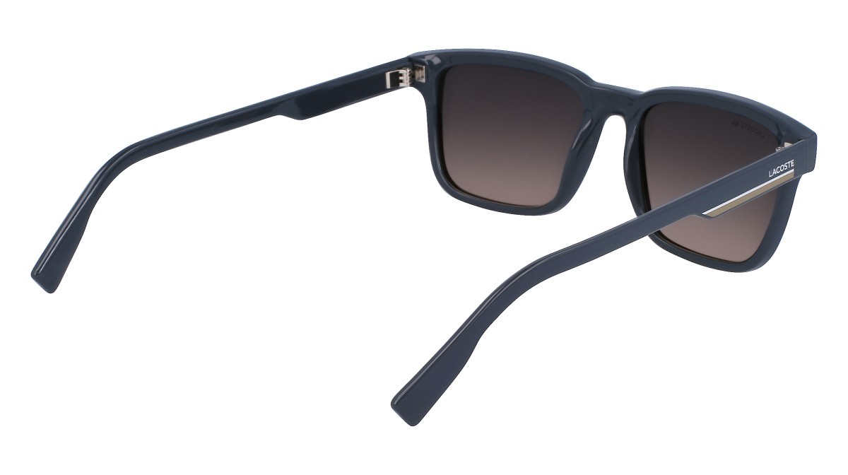 Sonnenbrillen Lacoste L997S (024) farbe dark grey form rechteckig gläser gradient brown