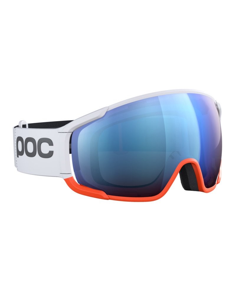 Skibrillen und Snowboard masken Poc Zonula Clarity Comp 40806 8638 farbe hydrogen white/fluorescent orange/spektris blue 