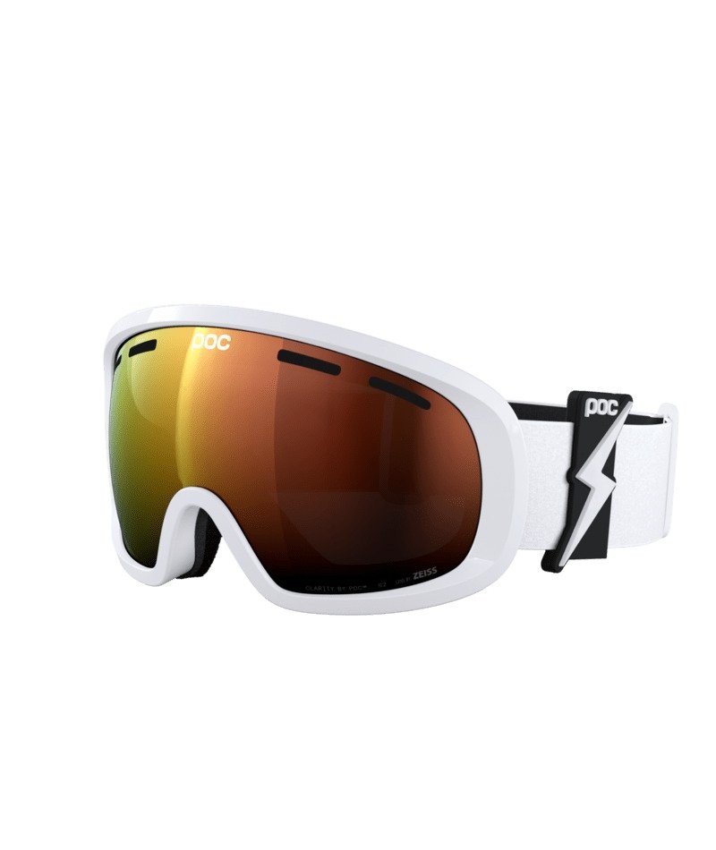 Skibrillen und Snowboard masken Poc Fovea Mid WF 40843 9640 farbe blixten white/partly sunny orange 
