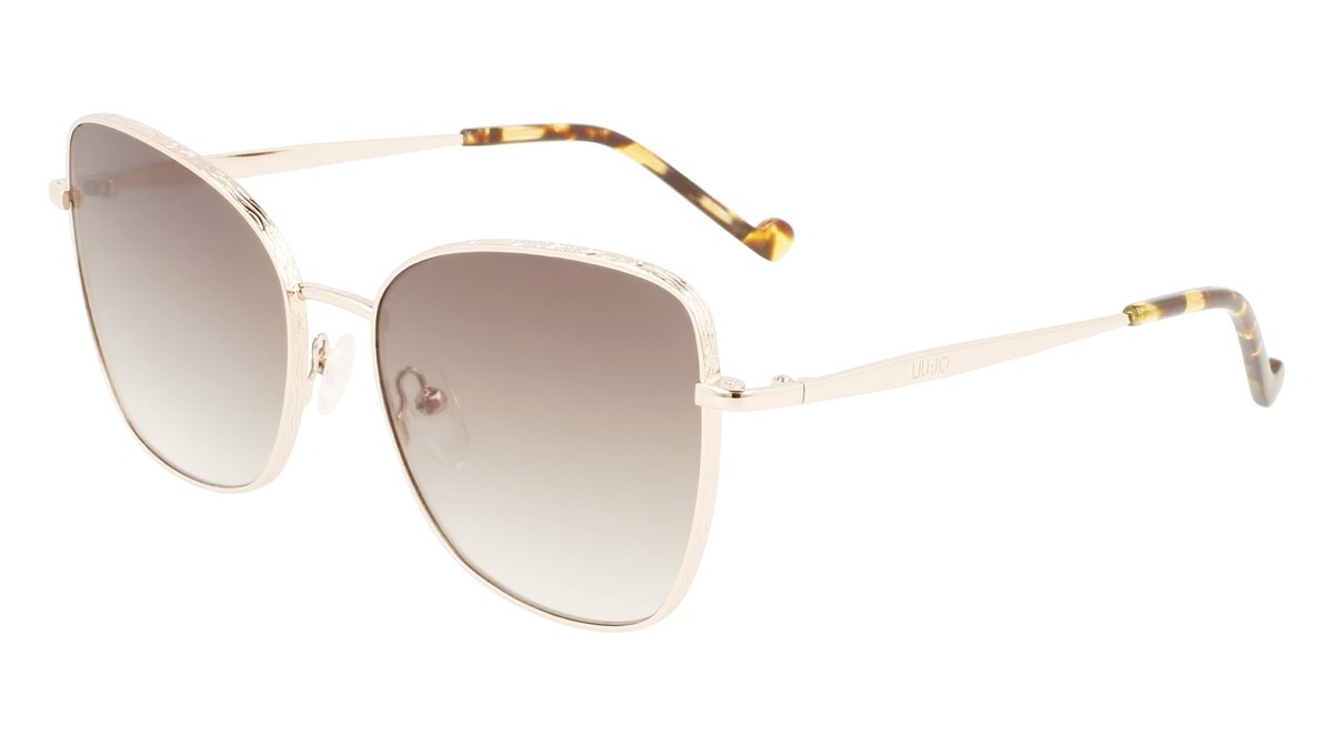 Sonnenbrillen Liu Jo LJ141S (710) farbe golden amber form pantos gläser khaki gradient