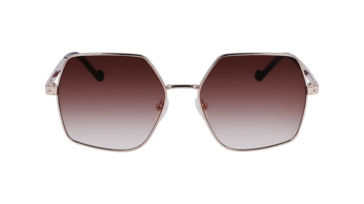 Sonnenbrillen Liu Jo LJ152S (714) farbe medium gold form quadratisch gläser grad caramel