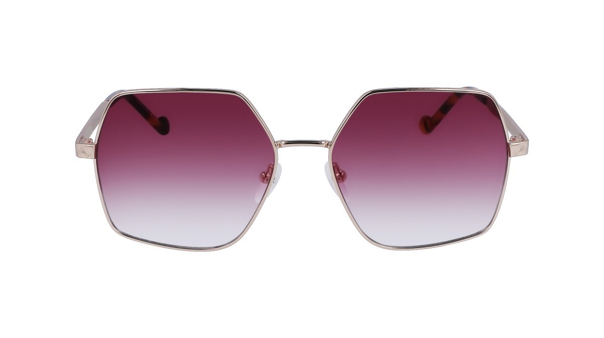 Sonnenbrillen Liu Jo LJ152S (722) farbe gold medium form quadratisch gläser gradient plum