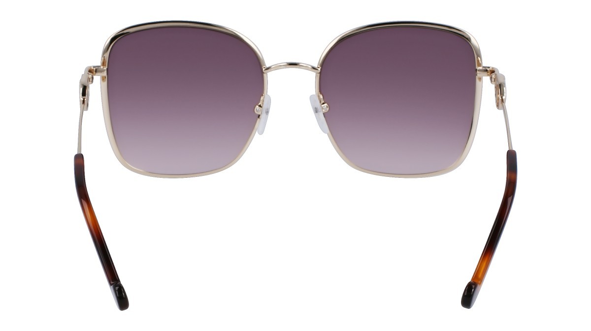 Occhiali da sole Liu Jo LJ155S (716) colore gold shiny forma rettangolare lenti gradient brown
