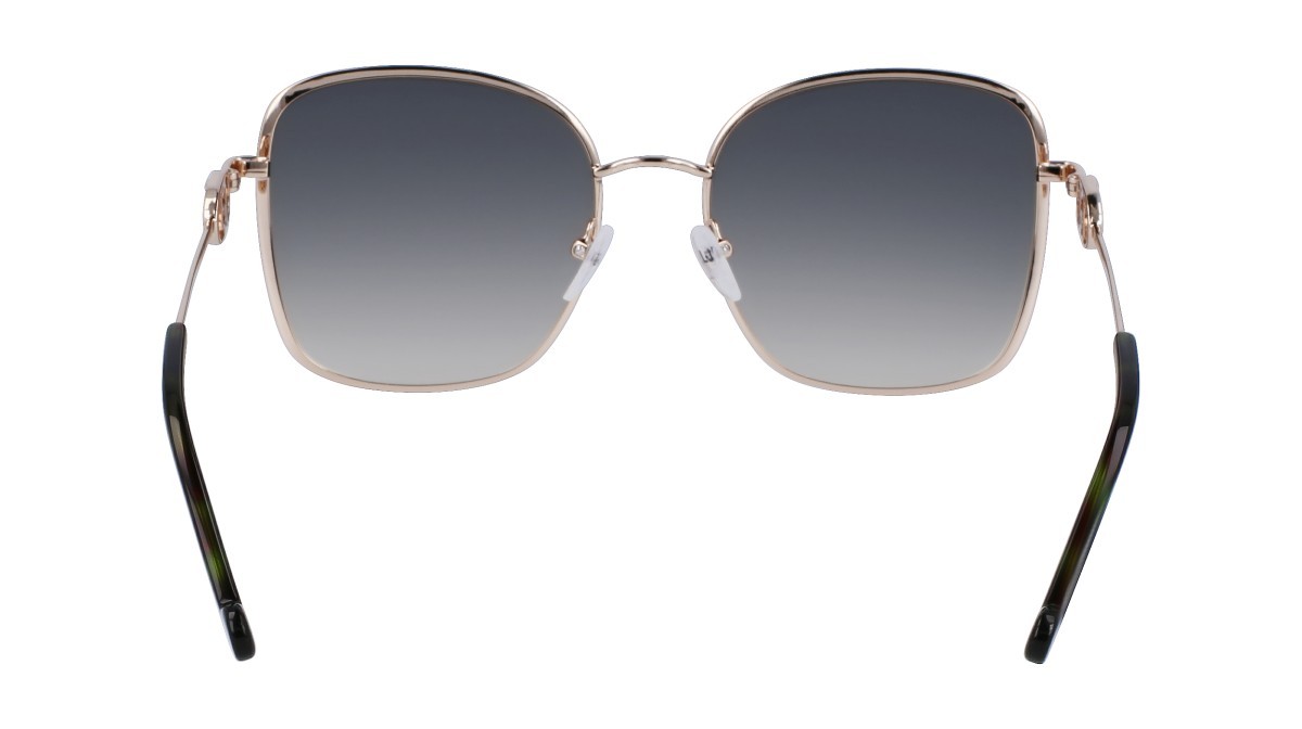 Occhiali da sole Liu Jo LJ155S (722) colore gold medium forma rettangolare lenti gradient green sand