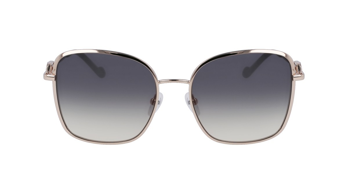 Occhiali da sole Liu Jo LJ155S (722) colore gold medium forma rettangolare lenti gradient green sand