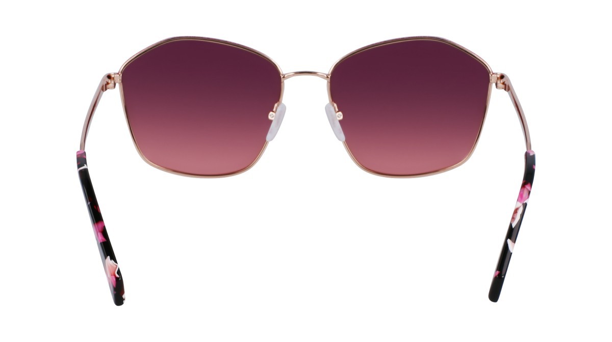 Sonnenbrillen Liu Jo LJ157S (770) farbe rose gold form rechteckig gläser gradient violet pink