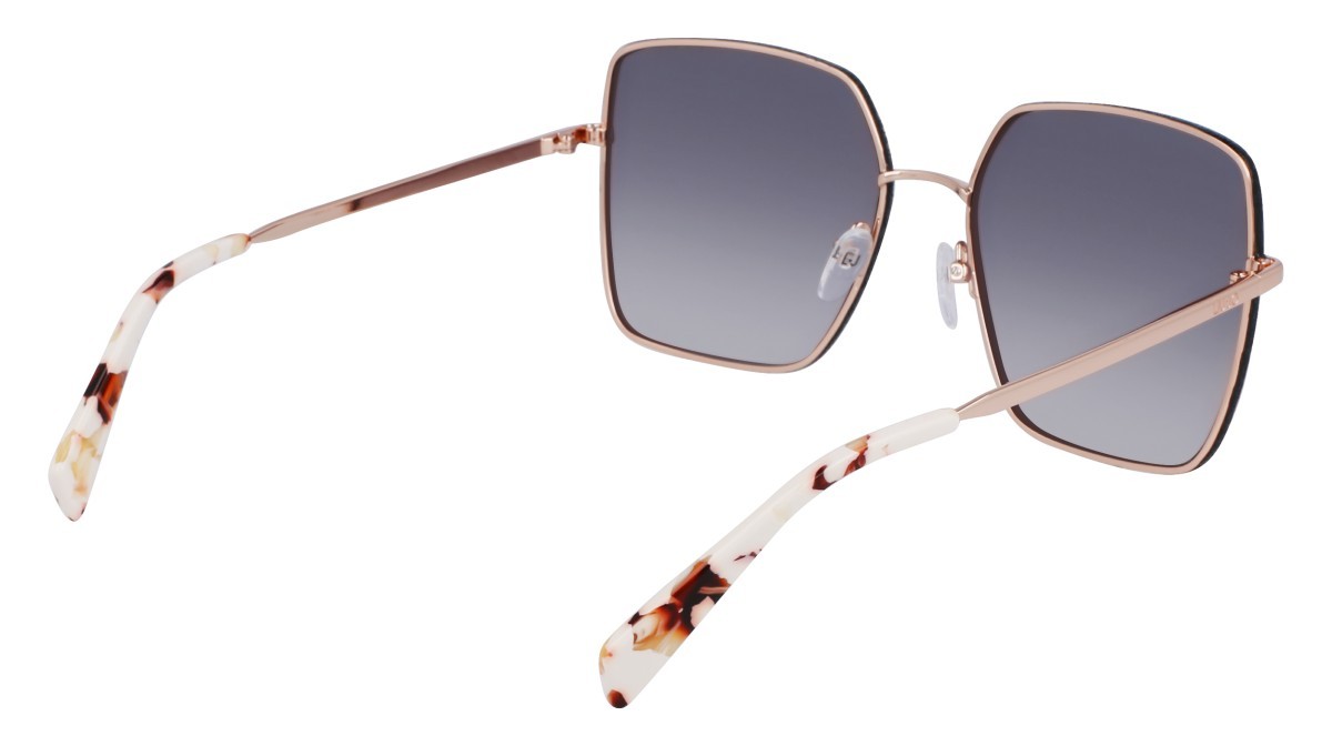 Occhiali da sole Liu Jo LJ158S (770) colore rose gold forma quadrato lenti smtruee gradient