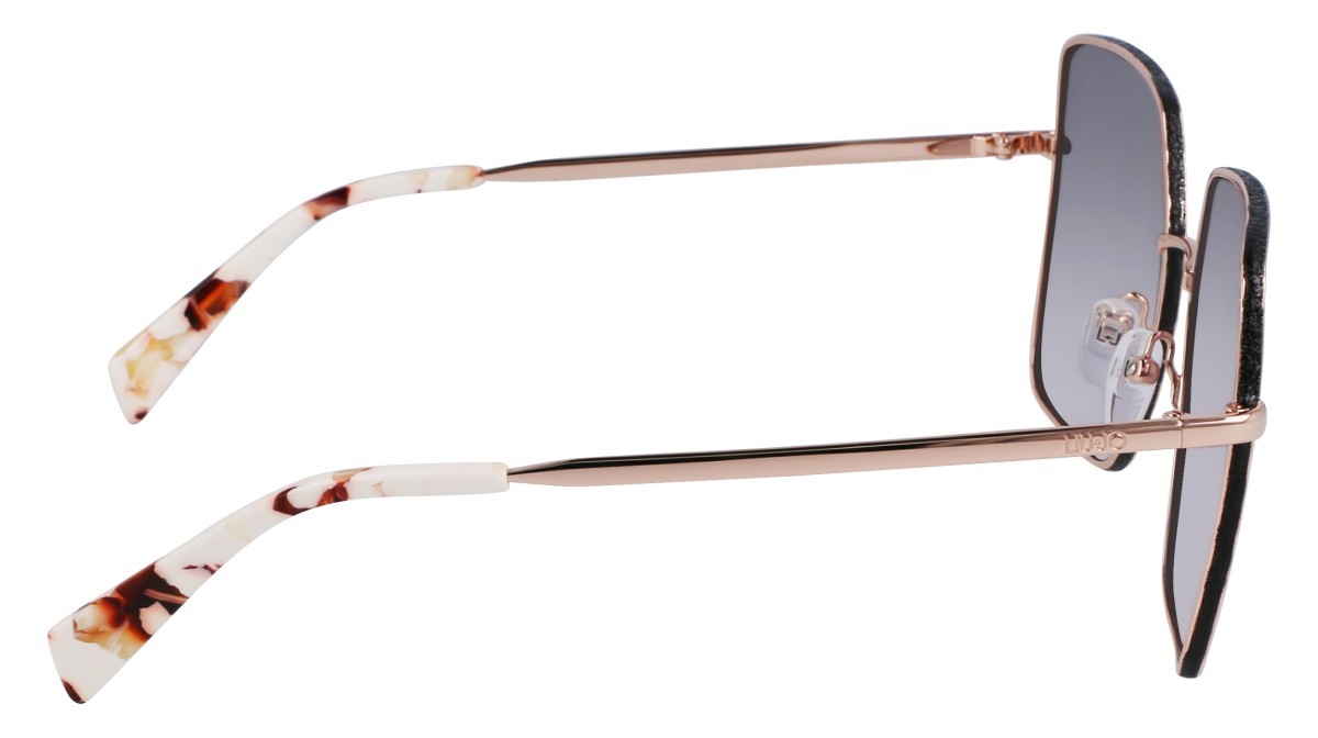 Occhiali da sole Liu Jo LJ158S (770) colore rose gold forma quadrato lenti smtruee gradient