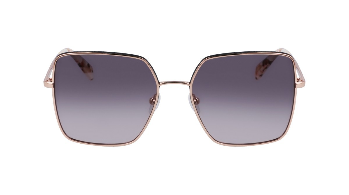 Occhiali da sole Liu Jo LJ158S (770) colore rose gold forma quadrato lenti smtruee gradient