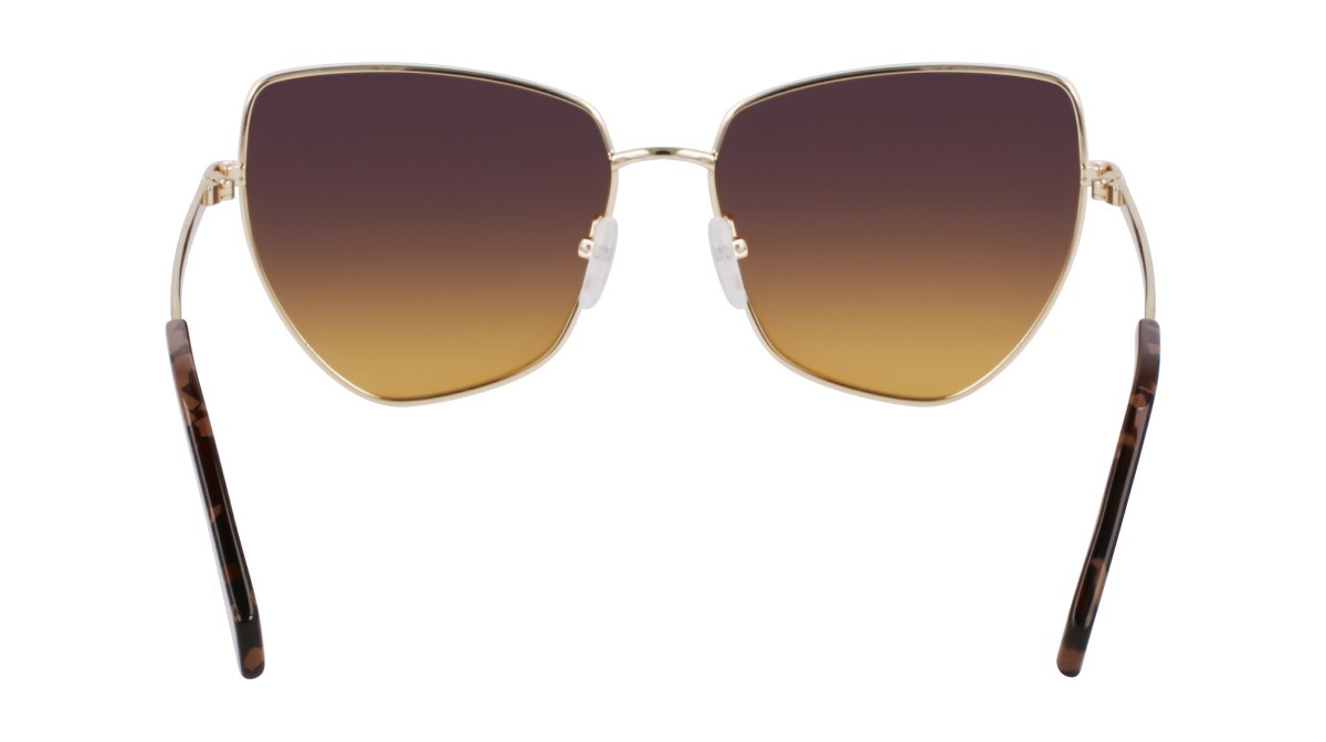 Sonnenbrillen Liu Jo LJ159S (716) farbe gold shiny form rechteckig gläser gradient violet orange