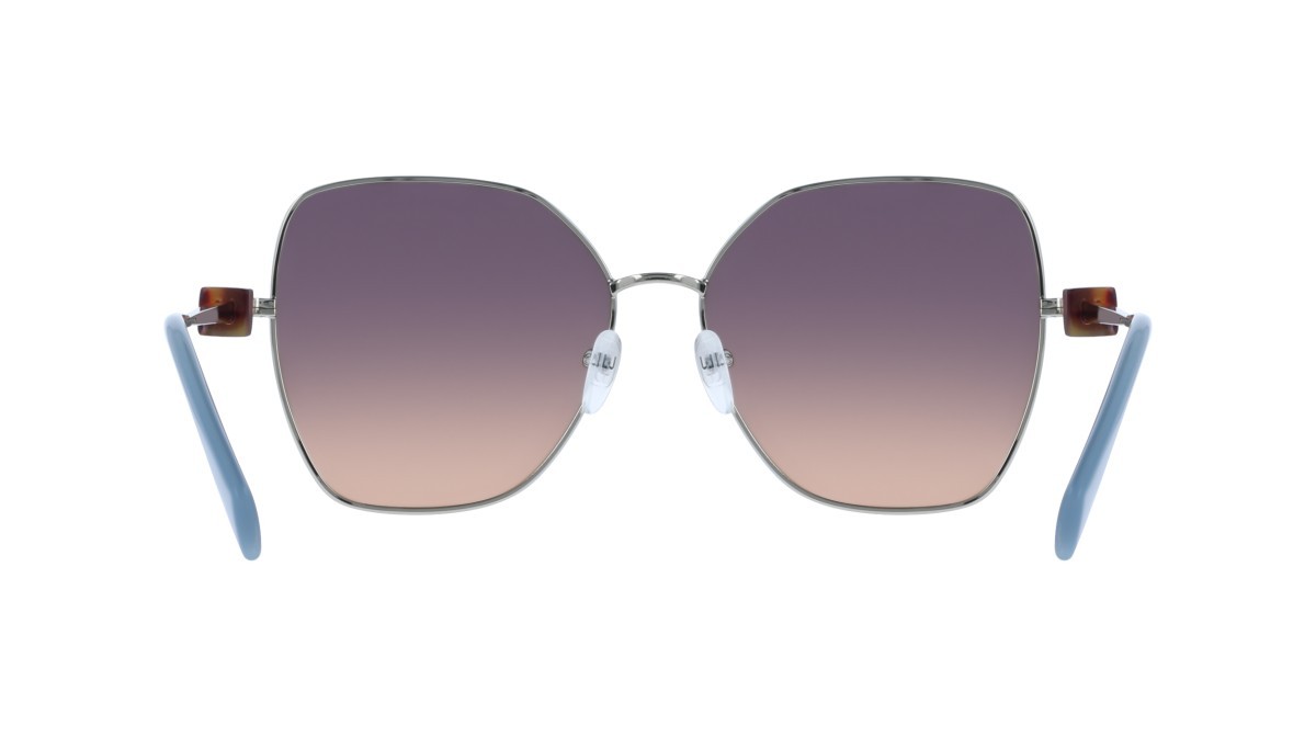 Occhiali da sole Liu Jo LJ160S (712) colore light gold forma pantos lenti gradient grey/peach