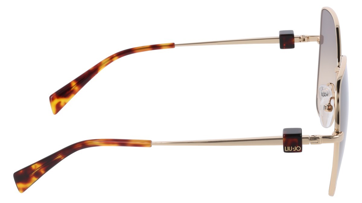 Occhiali da sole Liu Jo LJ160S (731) colore yellow gold forma pantos lenti gradient brown