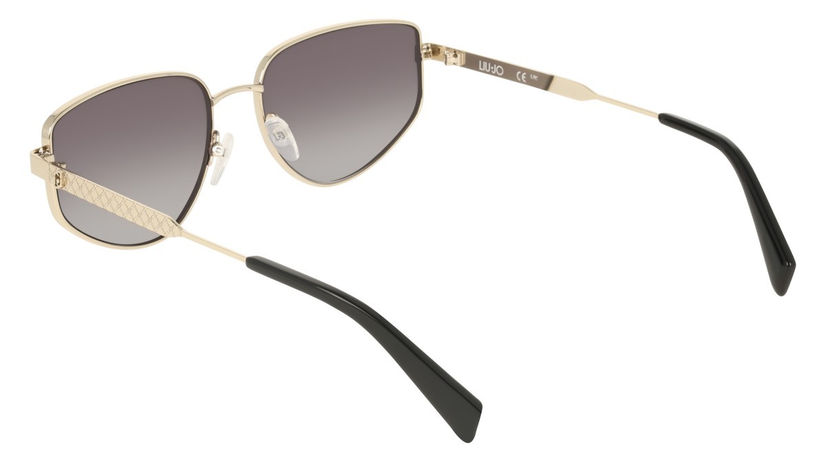 Occhiali da sole Liu Jo LJ164S (714) colore medium gold forma pantos lenti gradient grey