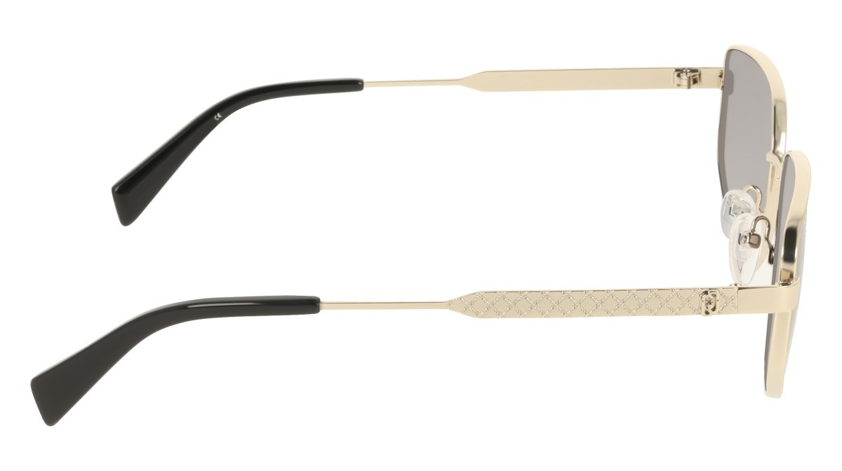 Occhiali da sole Liu Jo LJ164S (714) colore medium gold forma pantos lenti gradient grey