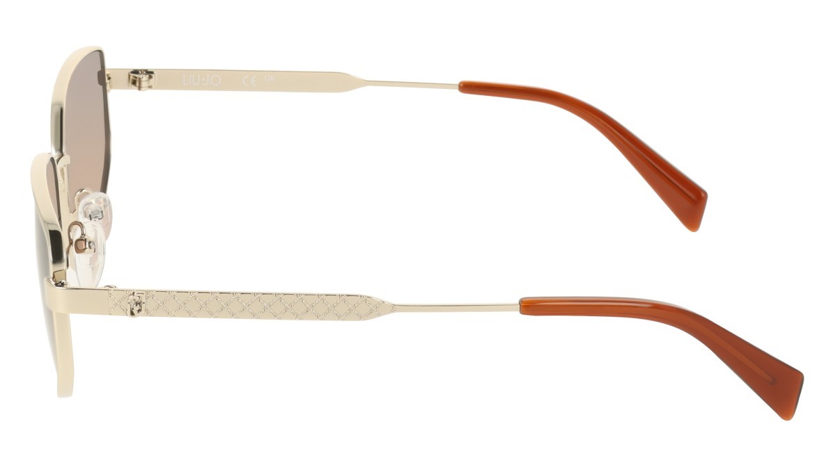 Occhiali da sole Liu Jo LJ164S (722) colore gold medium forma pantos lenti gradient brown