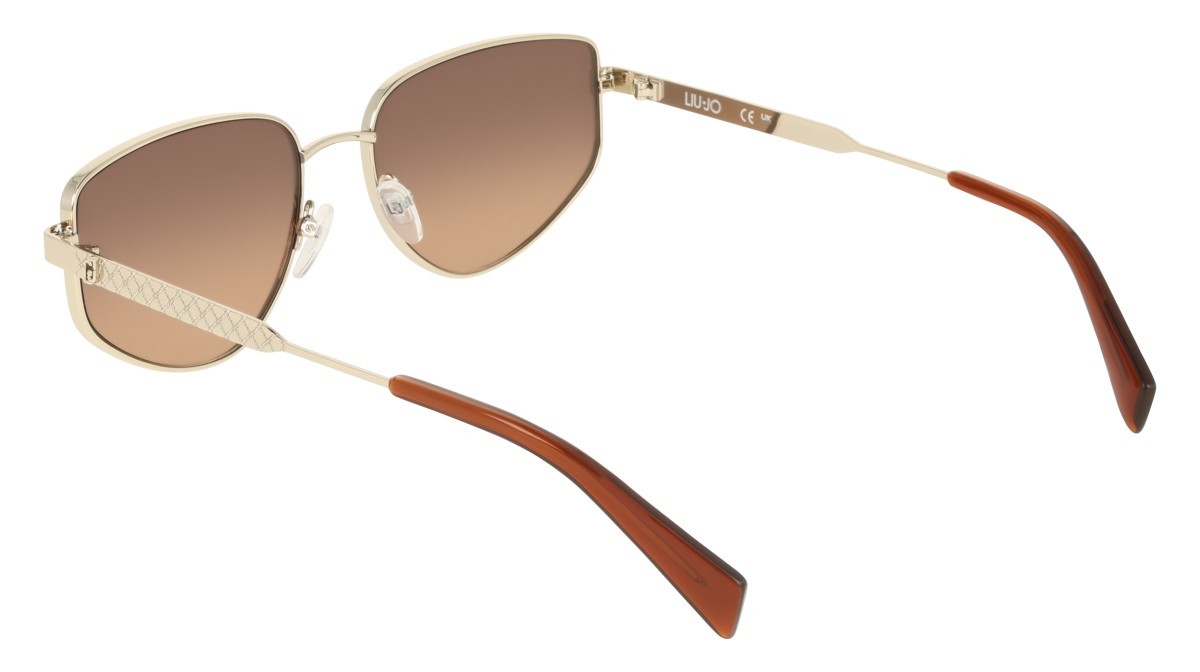 Occhiali da sole Liu Jo LJ164S (722) colore gold medium forma pantos lenti gradient brown