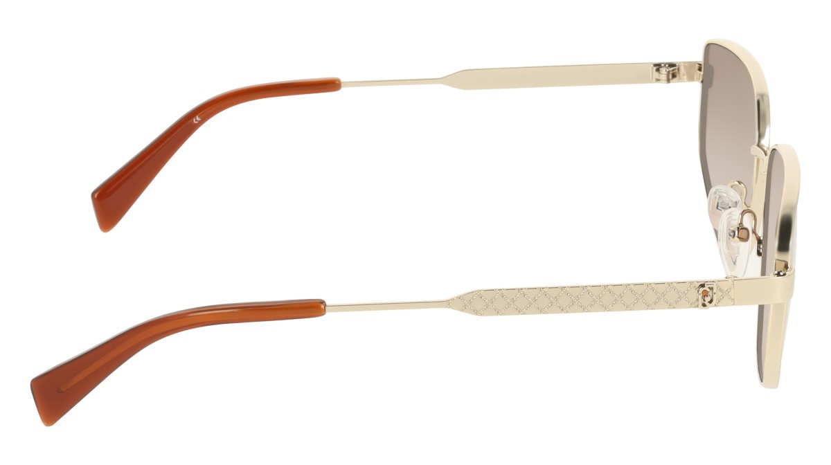 Occhiali da sole Liu Jo LJ164S (722) colore gold medium forma pantos lenti gradient brown