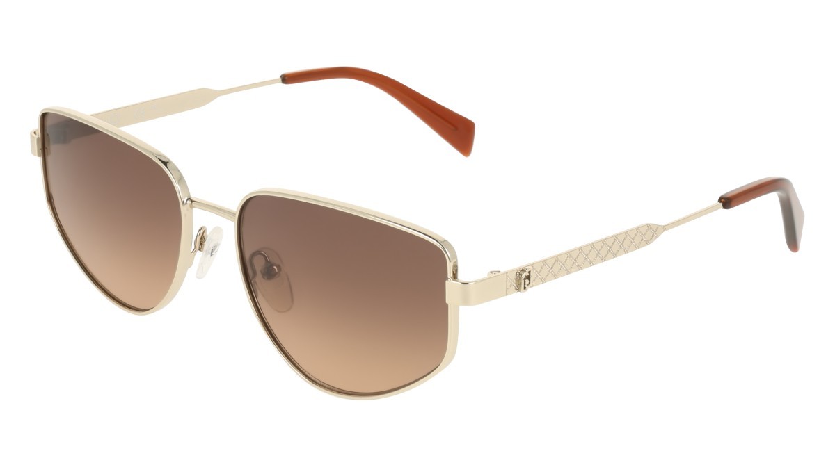 Occhiali da sole Liu Jo LJ164S (722) colore gold medium forma pantos lenti gradient brown