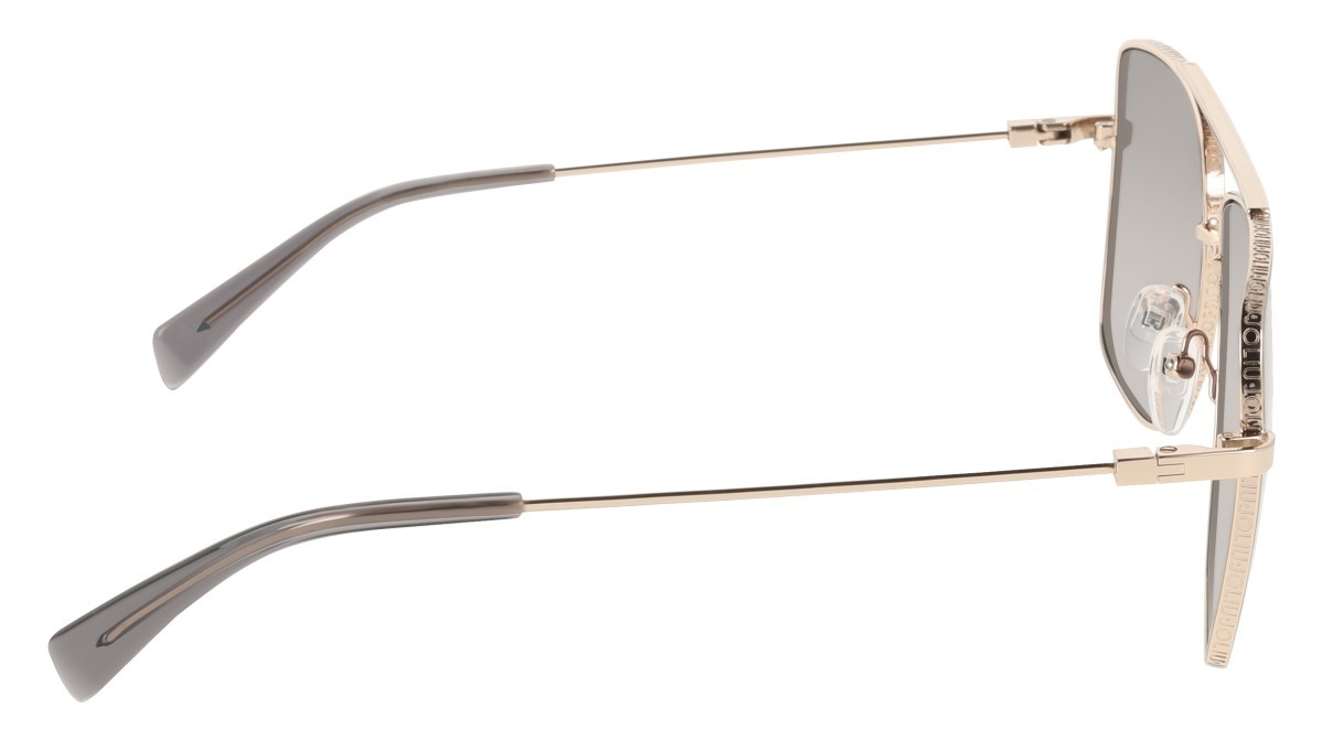 Occhiali da sole Liu Jo LJ165S (712) colore light gold forma aviator lenti gradient grey