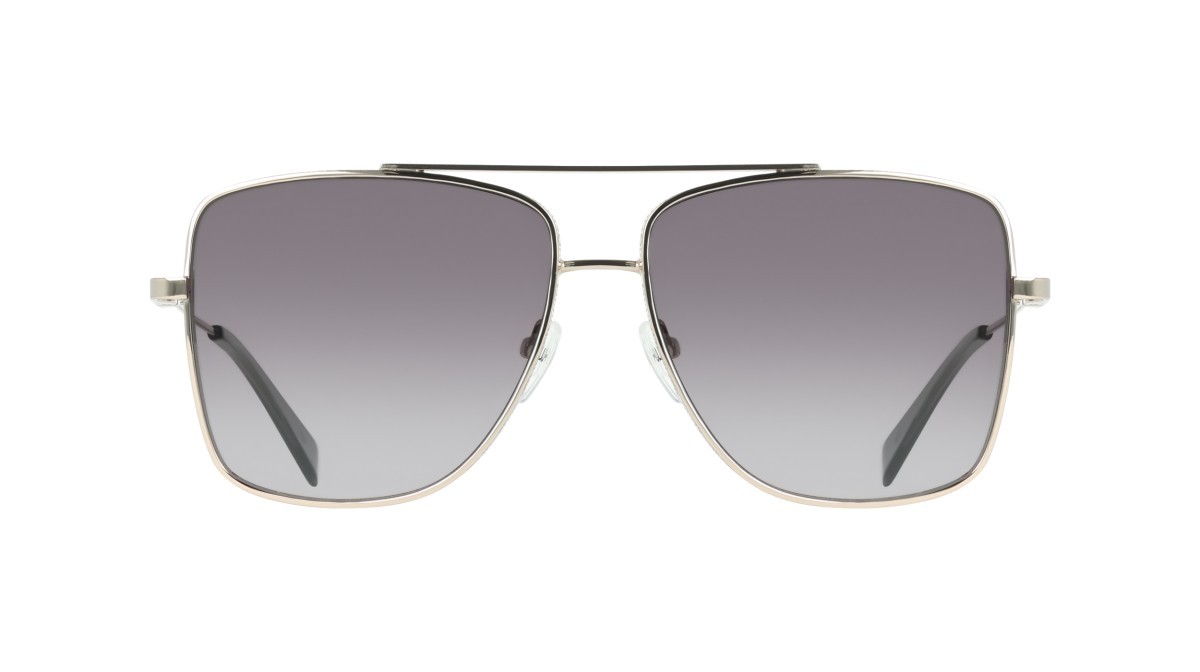 Occhiali da sole Liu Jo LJ165S (712) colore light gold forma aviator lenti gradient grey