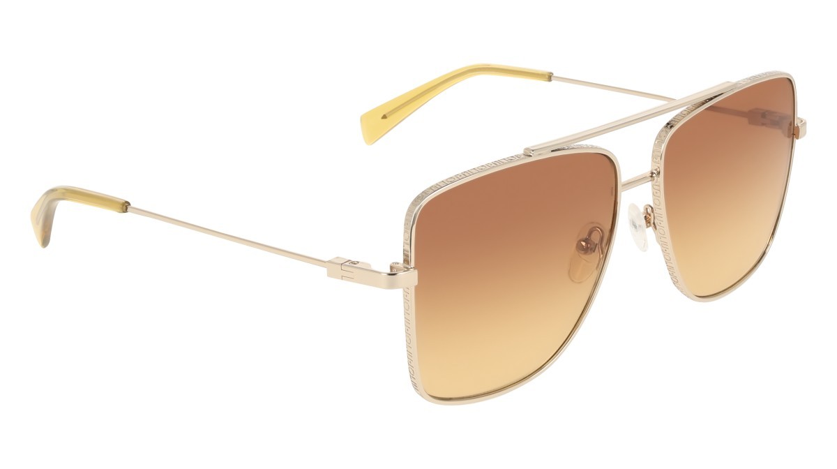 Occhiali da sole Liu Jo LJ165S (722) colore gold medium forma aviator lenti gradient brown to ocher