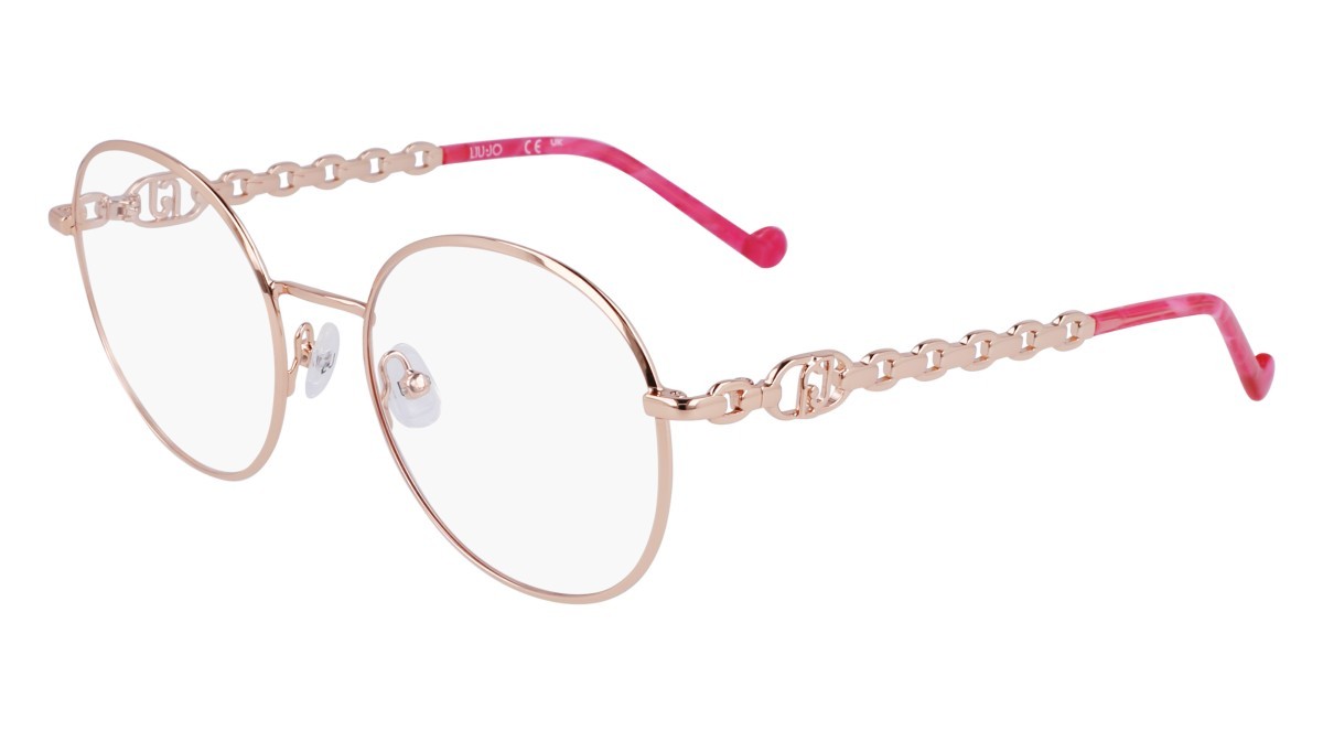 Brillen Liu Jo LJ2170 (770) farbe rose gold form rund 