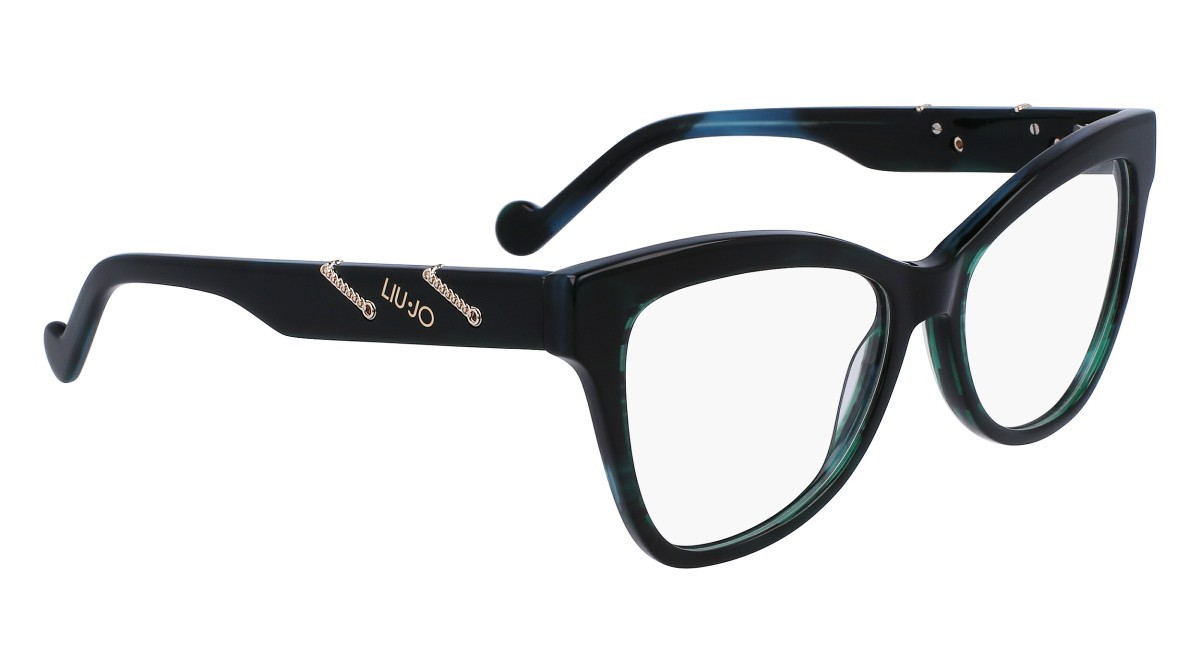 Brillen Liu Jo LJ2766 (317) farbe striped green form schmetterling 