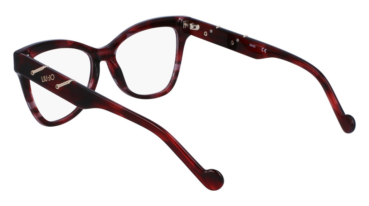 Brillen Liu Jo LJ2766 (617) farbe striped red form schmetterling 