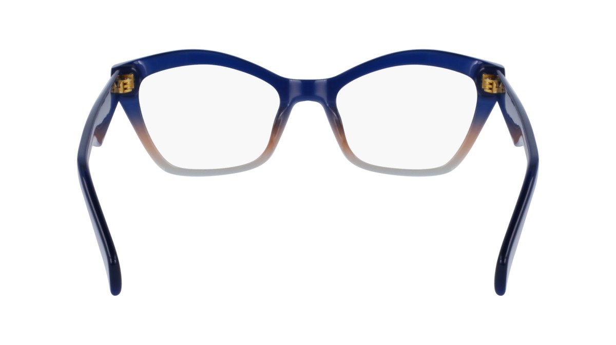 Brillen Liu Jo LJ2800 (439) farbe gradient blue/brown form cat-eye 