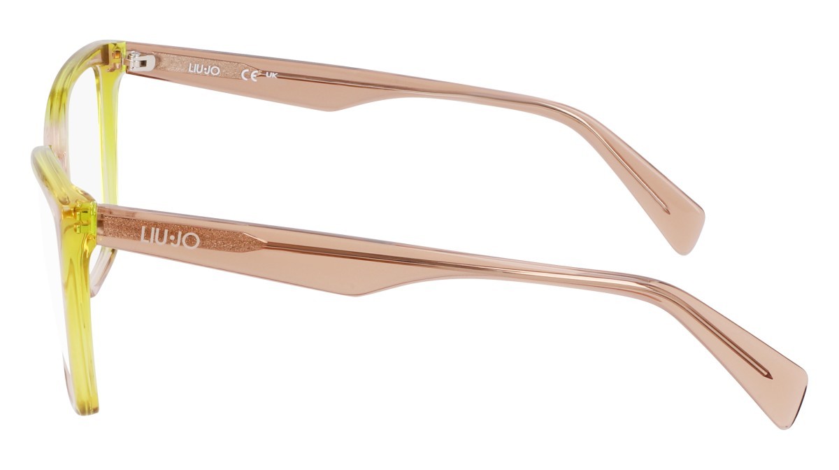 Occhiali da vista Liu Jo LJ2804 (279) colore nude/lime forma rettangolare lenti colore 3