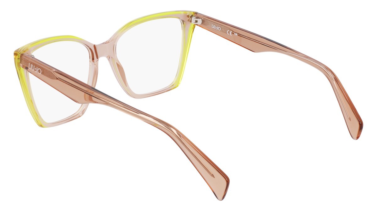 Occhiali da vista Liu Jo LJ2804 (279) colore nude/lime forma rettangolare lenti colore 3