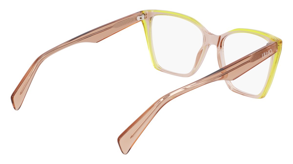 Occhiali da vista Liu Jo LJ2804 (279) colore nude/lime forma rettangolare lenti colore 3