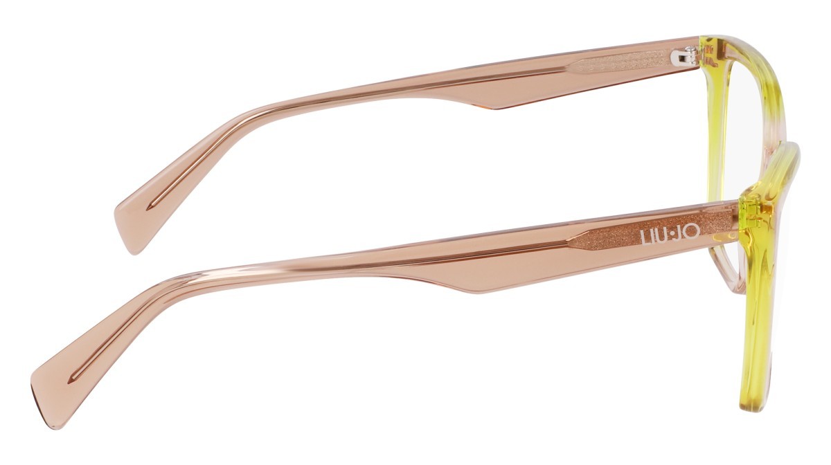 Occhiali da vista Liu Jo LJ2804 (279) colore nude/lime forma rettangolare lenti colore 3