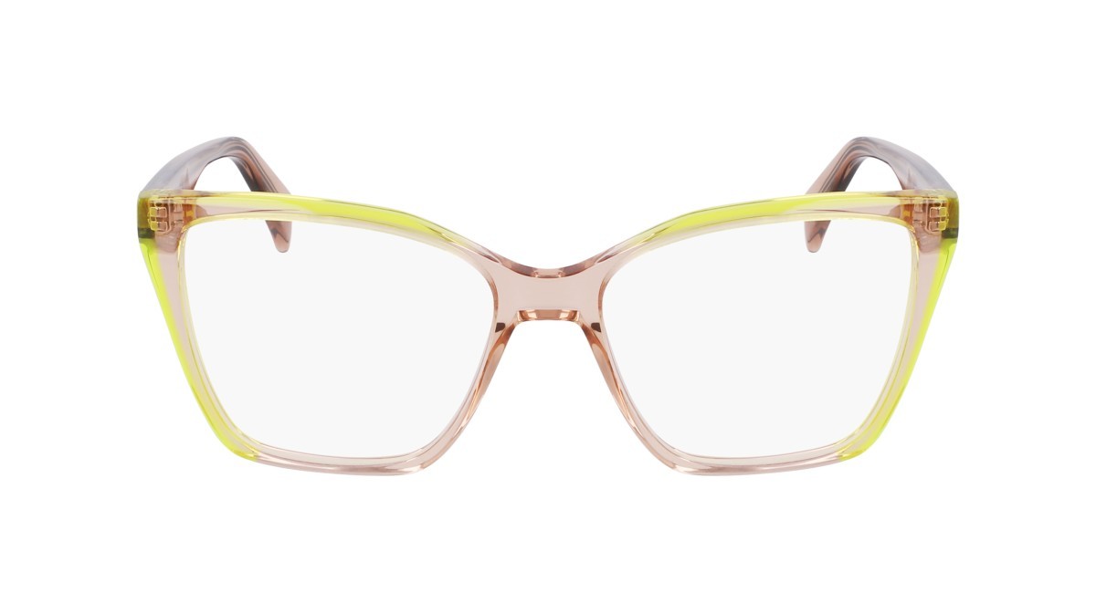 Occhiali da vista Liu Jo LJ2804 (279) colore nude/lime forma rettangolare lenti colore 3