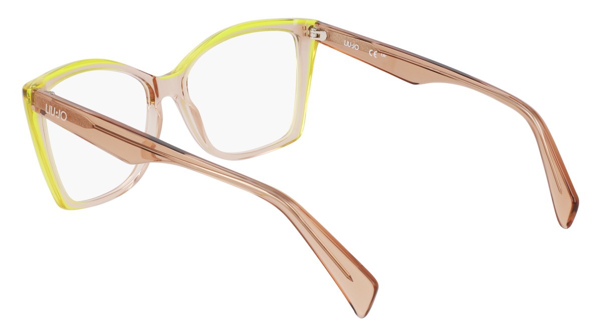 Occhiali da vista Liu Jo LJ2805 (279) colore nude/lime forma rettangolare lenti colore 3