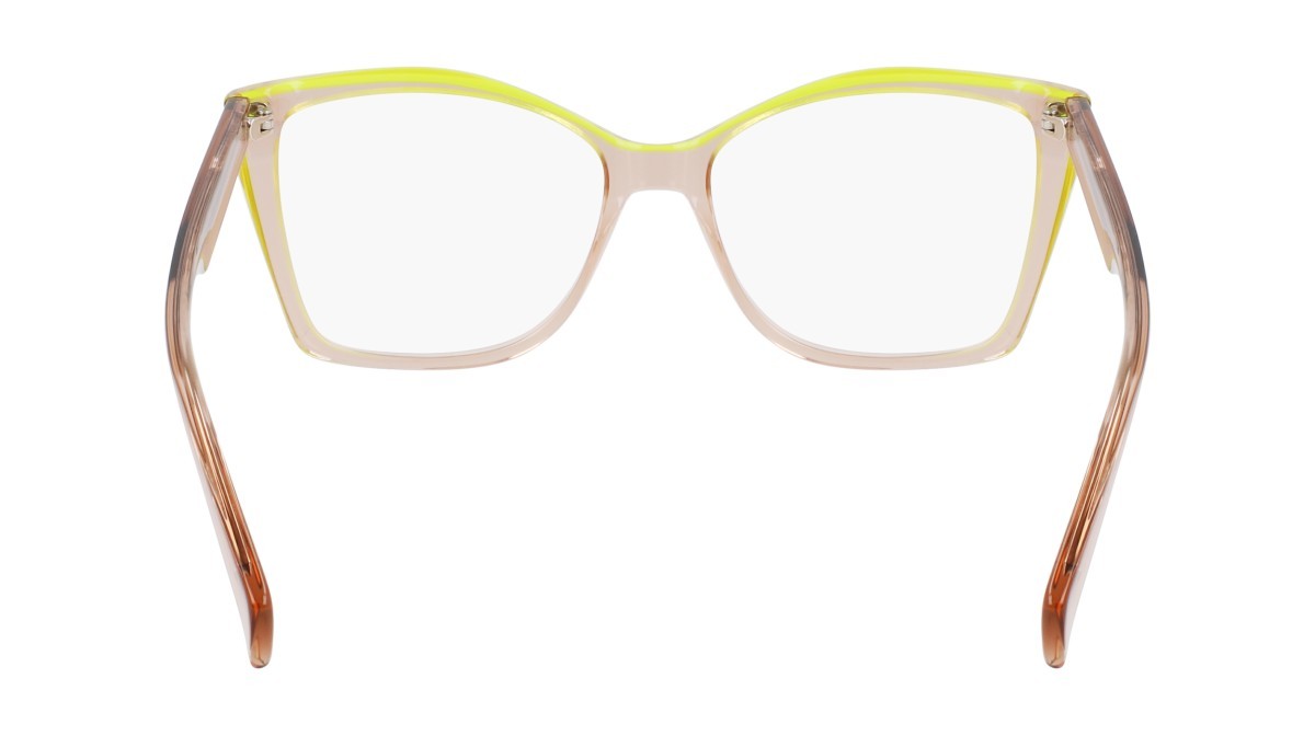 Occhiali da vista Liu Jo LJ2805 (279) colore nude/lime forma rettangolare lenti colore 3