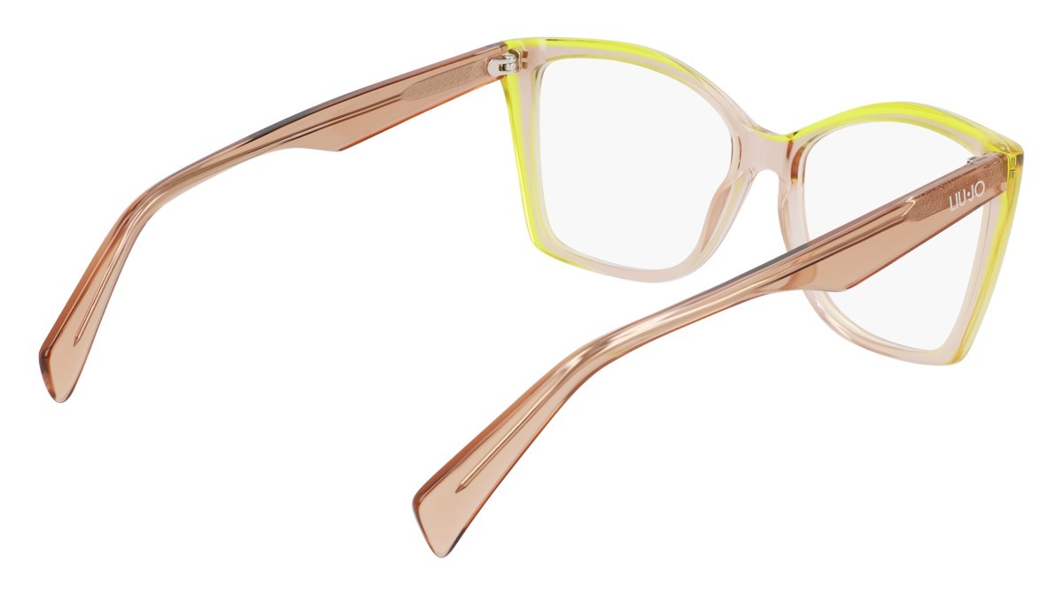 Occhiali da vista Liu Jo LJ2805 (279) colore nude/lime forma rettangolare lenti colore 3