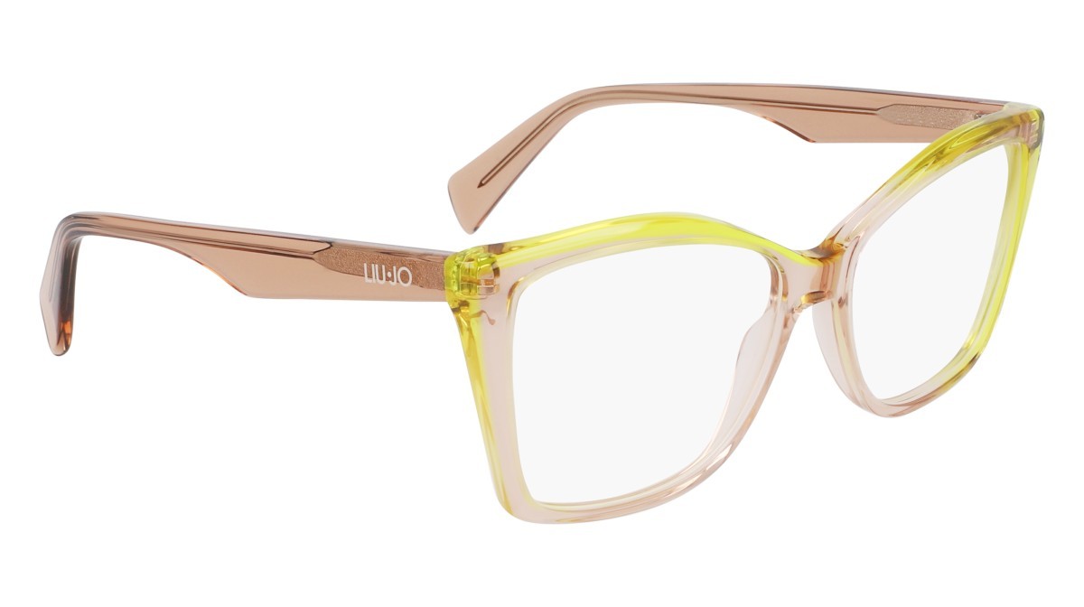 Occhiali da vista Liu Jo LJ2805 (279) colore nude/lime forma rettangolare lenti colore 3