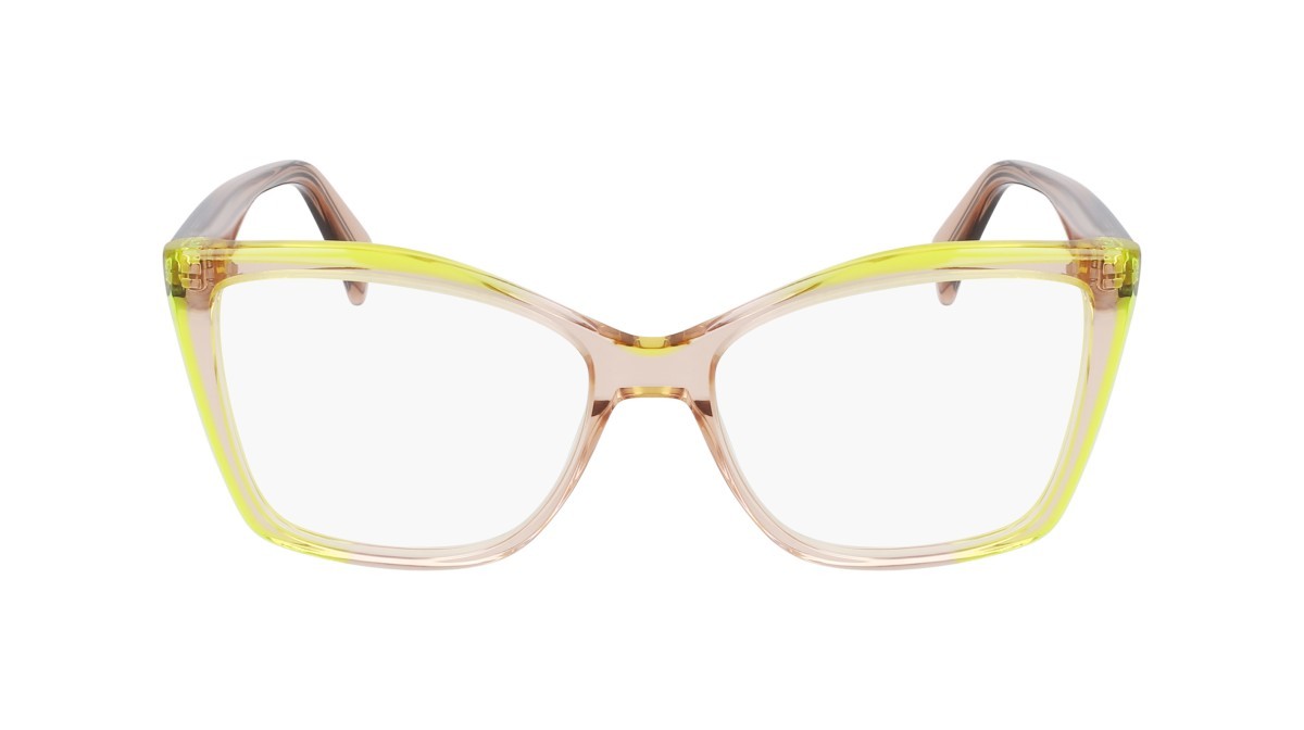 Occhiali da vista Liu Jo LJ2805 (279) colore nude/lime forma rettangolare lenti colore 3