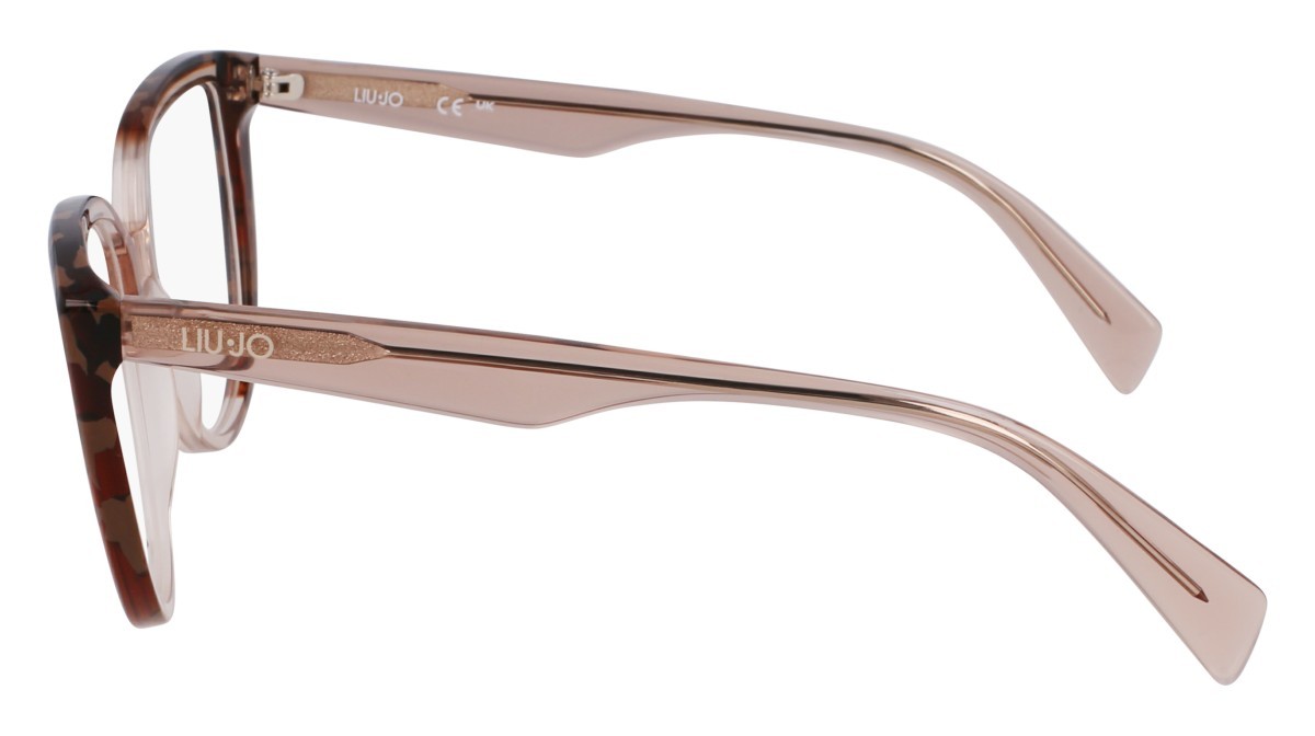 Occhiali da vista Liu Jo LJ2807 (214) colore brown/marble brown forma cat eye lenti colore 3