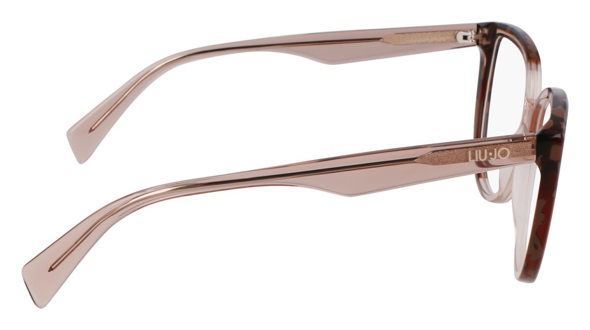 Occhiali da vista Liu Jo LJ2807 (214) colore brown/marble brown forma cat eye lenti colore 3