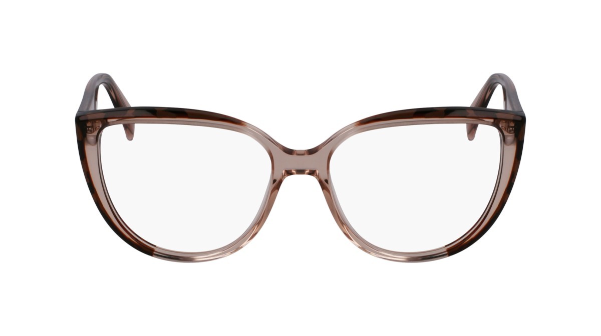 Occhiali da vista Liu Jo LJ2807 (214) colore brown/marble brown forma cat eye lenti colore 3