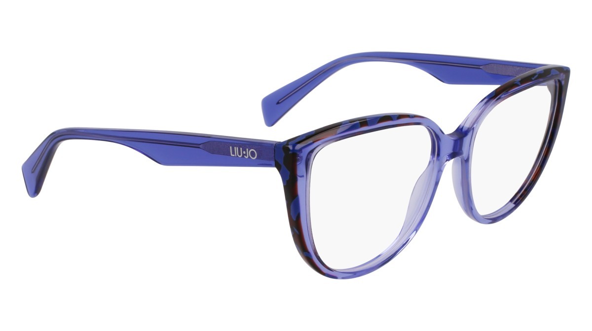 Occhiali da vista Liu Jo LJ2807 (438) colore blue/marble blue forma cat eye lenti colore 5