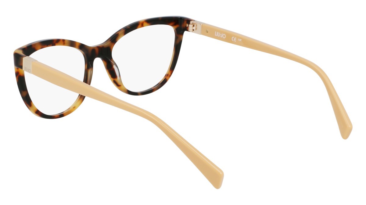 Occhiali da vista Liu Jo LJ2812 (232) colore blonde tortoise forma cat eye lenti colore 4