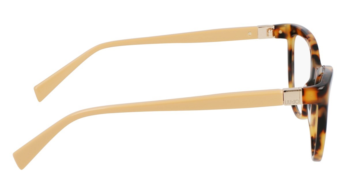 Occhiali da vista Liu Jo LJ2812 (232) colore blonde tortoise forma cat eye lenti colore 4
