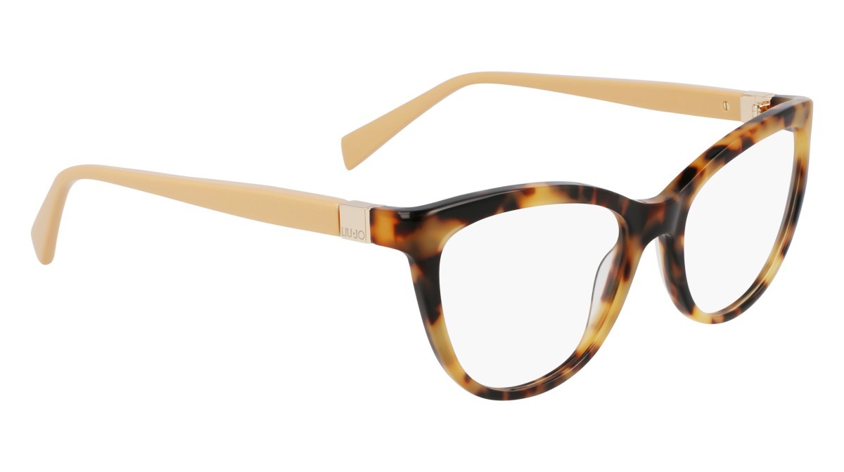 Occhiali da vista Liu Jo LJ2812 (232) colore blonde tortoise forma cat eye lenti colore 4