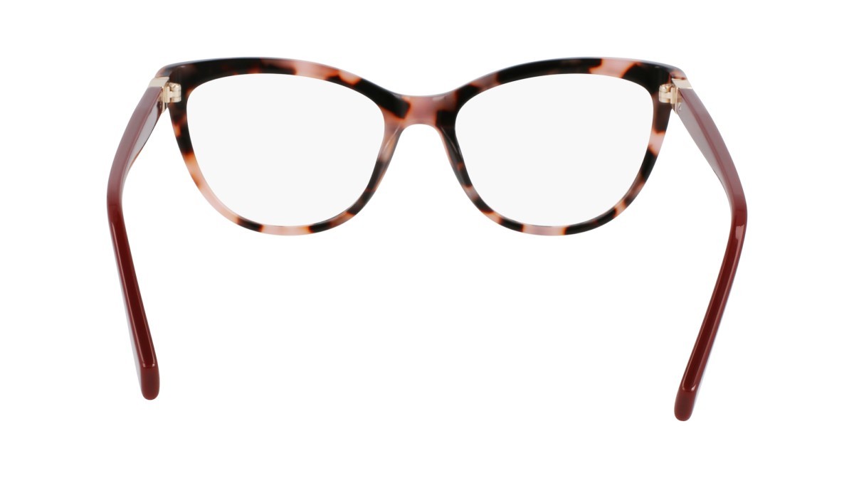 Occhiali da vista Liu Jo LJ2812 (658) colore rose tortoise forma cat eye lenti colore 3
