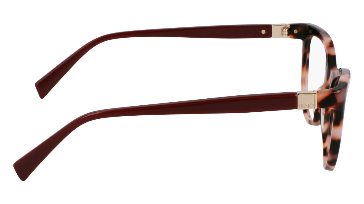 Occhiali da vista Liu Jo LJ2812 (658) colore rose tortoise forma cat eye lenti colore 3