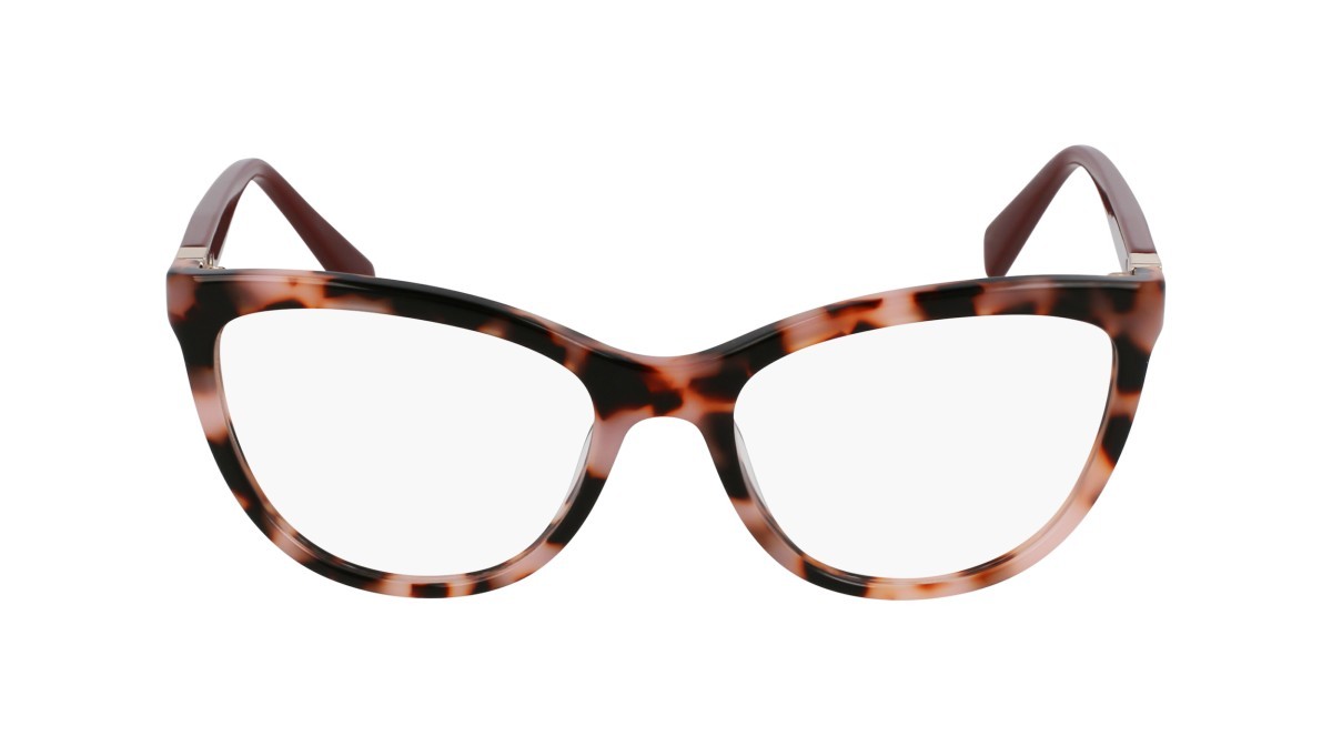 Occhiali da vista Liu Jo LJ2812 (658) colore rose tortoise forma cat eye lenti colore 3